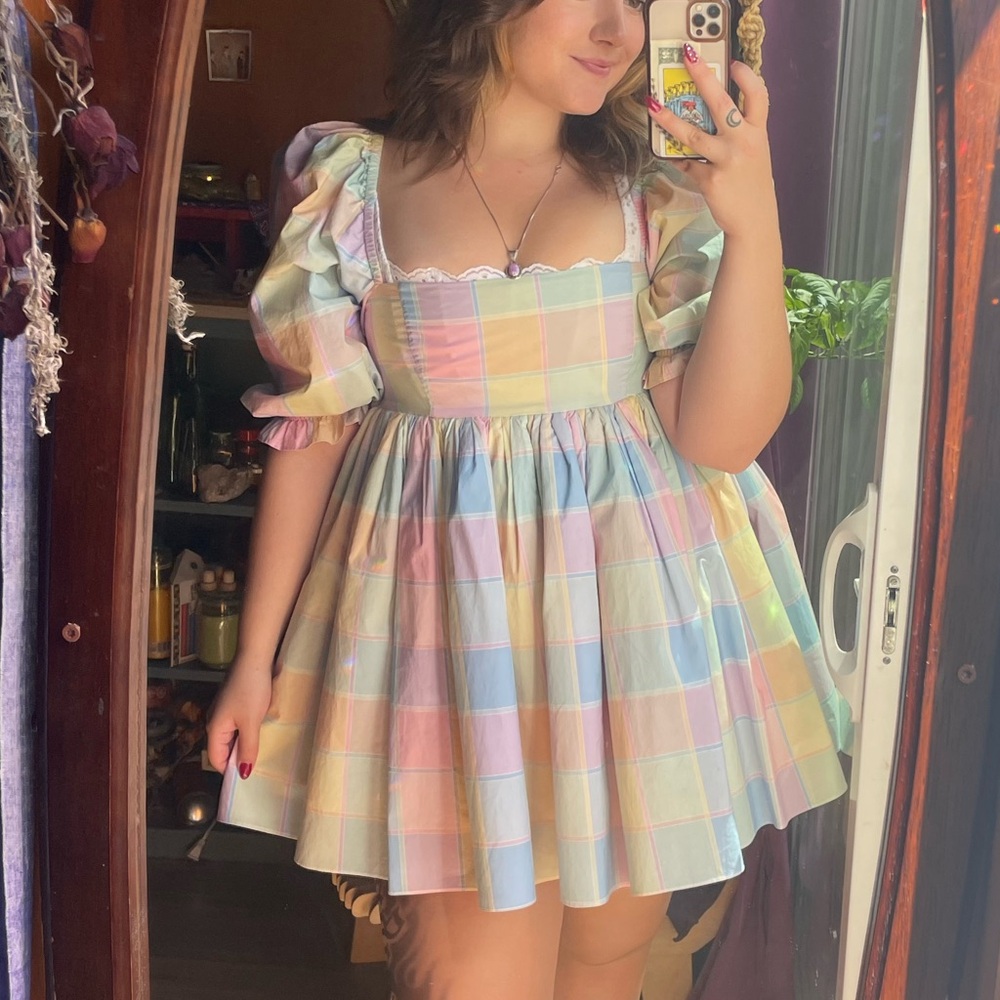 Selkie Garden Pub Cotton Puff Dress